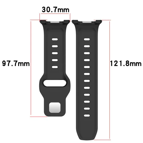 Каишка за Samsung Galaxy Watch8 40mm/Watch8 44mm/Watch8 Classic - Techsuit - Каишка за часовник (W050) - Черен