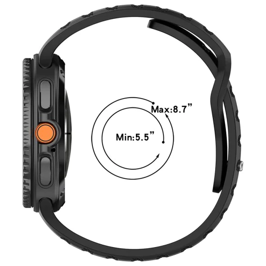 Каишка за Samsung Galaxy Watch8 40mm/Watch8 44mm/Watch8 Classic - Techsuit - Каишка за часовник (W050) - Черен