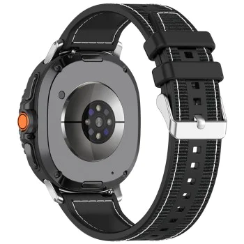 Каишка за Samsung Galaxy Watch8 40mm/Watch8 44mm/Watch8 Classic - Каишка за часовник (W051) - Черен