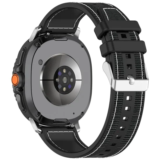 Каишка за Samsung Galaxy Watch8 40mm/Watch8 44mm/Watch8 Classic - Каишка за часовник (W051) - Черен