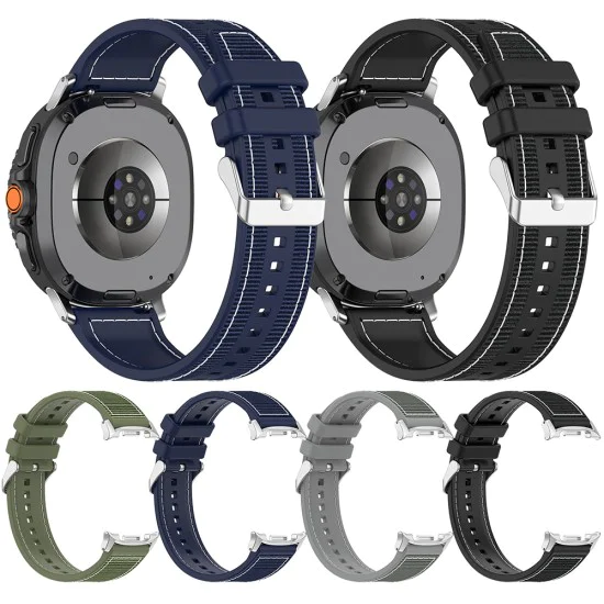 Каишка за Samsung Galaxy Watch8 40mm/Watch8 44mm/Watch8 Classic - Каишка за часовник (W051) - Сив