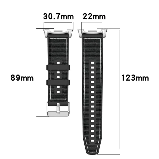 Каишка за Samsung Galaxy Watch8 40mm/Watch8 44mm/Watch8 Classic - Каишка за часовник (W051) - Сив