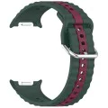 Каишка за Samsung Galaxy Watch8 40mm/Watch8 44mm/Watch8 Classic - Techsuit - Каишка за часовник (W078) - Midnight Emerald