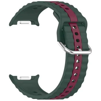 Каишка за Samsung Galaxy Watch8 40mm/Watch8 44mm/Watch8 Classic - Techsuit - Каишка за часовник (W078) - Midnight Emerald