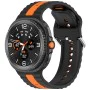 Каишка за Samsung Galaxy Watch8 40mm/Watch8 44mm/Watch8 Classic - Techsuit - Каишка за часовник (W078) - Черен / Оранжев
