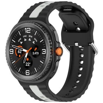 Каишка за Samsung Galaxy Watch8 40mm/Watch8 44mm/Watch8 Classic - Techsuit - Каишка за часовник (W078) - Черен / Сив