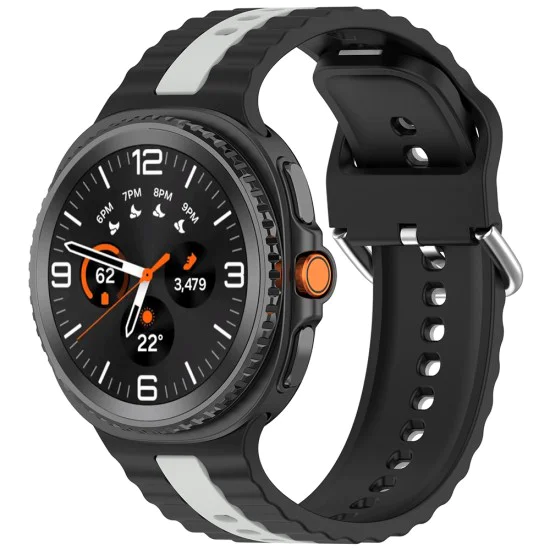Каишка за Samsung Galaxy Watch8 40mm/Watch8 44mm/Watch8 Classic - Techsuit - Каишка за часовник (W078) - Черен / Сив