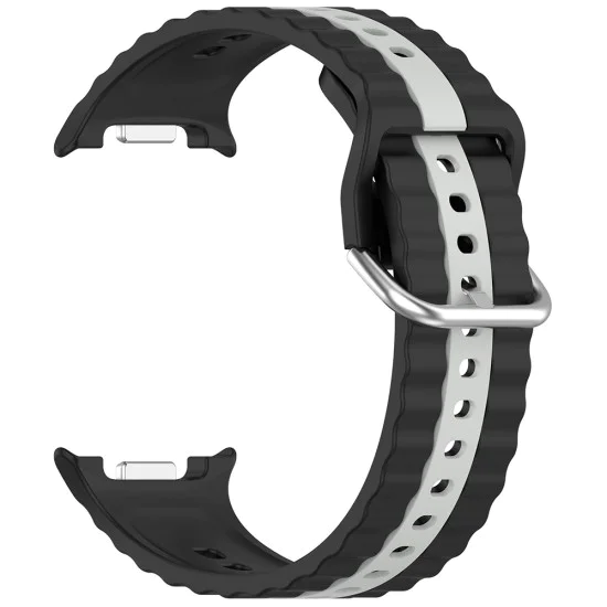 Каишка за Samsung Galaxy Watch8 40mm/Watch8 44mm/Watch8 Classic - Techsuit - Каишка за часовник (W078) - Черен / Сив
