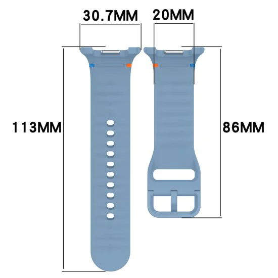 Каишка за Samsung Galaxy Watch8 40mm/Watch8 44mm/Watch8 Classic - Techsuit - Каишка за часовник (W079) - Isle of Pines