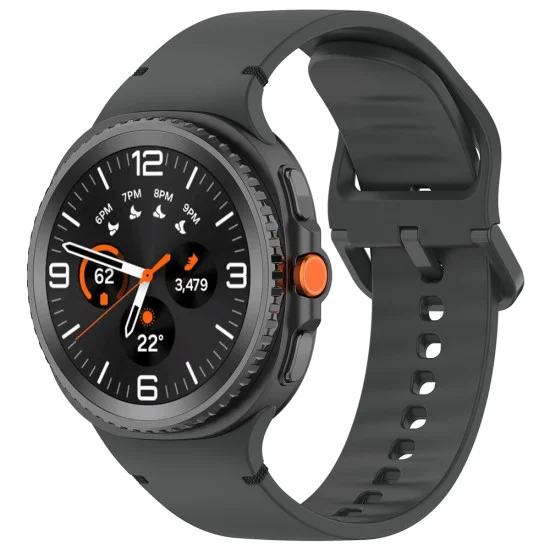 Каишка за Samsung Galaxy Watch8 40mm/Watch8 44mm/Watch8 Classic - Techsuit - Каишка за часовник (W079) - Графит Сив Carbon