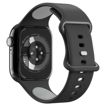 Каишка за Apple Watch 1/2/3/4/5/6/7/8/9/10/SE/SE 2/Ultra/Ultra 2 (42/44/45/46/49mm) - Spigen - Nano Pop - Черен