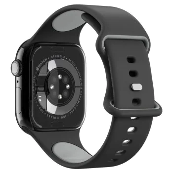 Каишка за Apple Watch 1/2/3/4/5/6/7/8/9/10/SE/SE 2/Ultra/Ultra 2 (42/44/45/46/49mm) - Spigen - Nano Pop - Черен