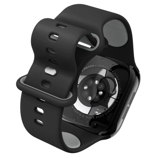 Каишка за Apple Watch 1/2/3/4/5/6/7/8/9/10/SE/SE 2/Ultra/Ultra 2 (42/44/45/46/49mm) - Spigen - Nano Pop - Черен