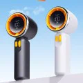 Techsuit - Преносим мини вентилатор Premium (Z11) - с LED дигитален дисплей, USB-C презареждаем, 100 скорости на вятъра - черен