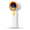 Techsuit - Преносим мини вентилатор Premium (Z11) - с LED дигитален дисплей, USB-C презареждаем, 100 скорости на вятъра - бял