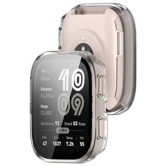 Протектор за Amazfit Bip 6 - Techsuit - Defense360 Pro + протектор за екран - Прозрачен