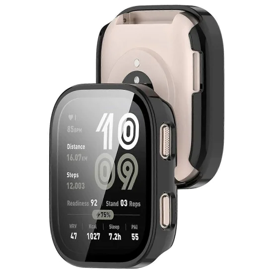 Протектор за Amazfit Bip 6 - Techsuit - Defense360 Pro + Протектор за екран - Черен