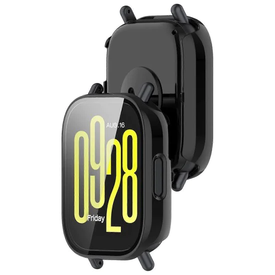 Протектор за Xiaomi Redmi Watch 5 Active - Techsuit - Defense360 Pro + Протектор за екран - Черен