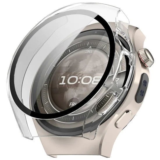 Протектор за Huawei Watch 5 46 мм - Techsuit - Defense360 Pro + Протектор за екран - Прозрачен