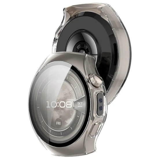 Протектор за Huawei Watch 5 42mm - Techsuit - Defense360 Pro + Протектор за екран - Прозрачен