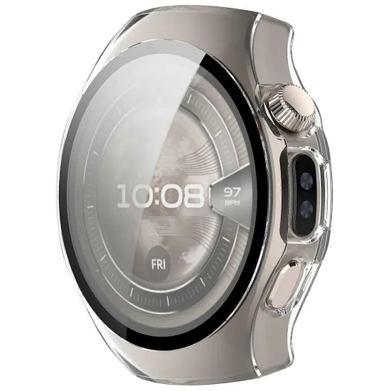 Протектор за Huawei Watch 5 42mm - Techsuit - Defense360 Pro + Протектор за екран - Прозрачен