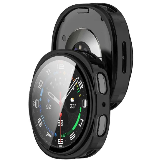Протектор за Samsung Galaxy Watch8 40mm - Defense360 Pro + Скрийн протектор - черен