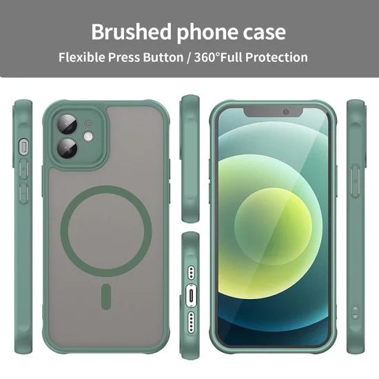 Калъф за iPhone 12 - HaloFrost II MagSafe - Зелен