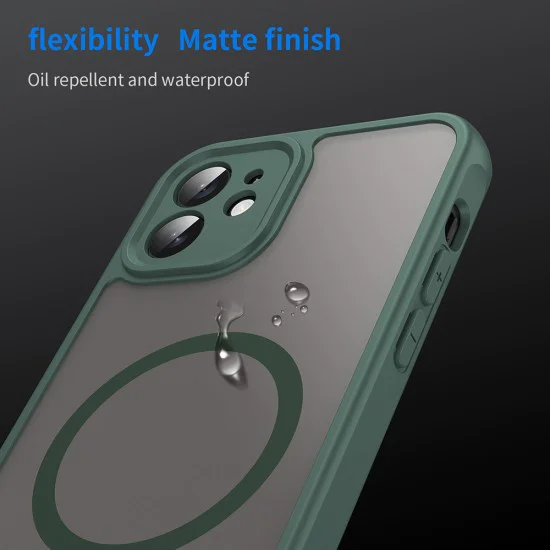 Калъф за iPhone 12 - HaloFrost II MagSafe - Зелен