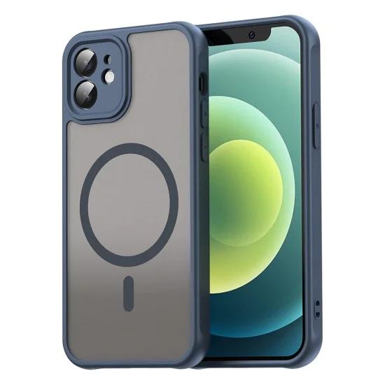 Калъф за iPhone 12 - HaloFrost II MagSafe - Тъмно Blue