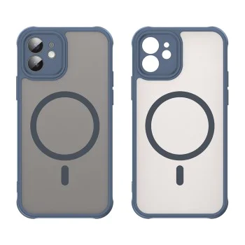 Калъф за iPhone 12 - HaloFrost II MagSafe - Тъмно Blue