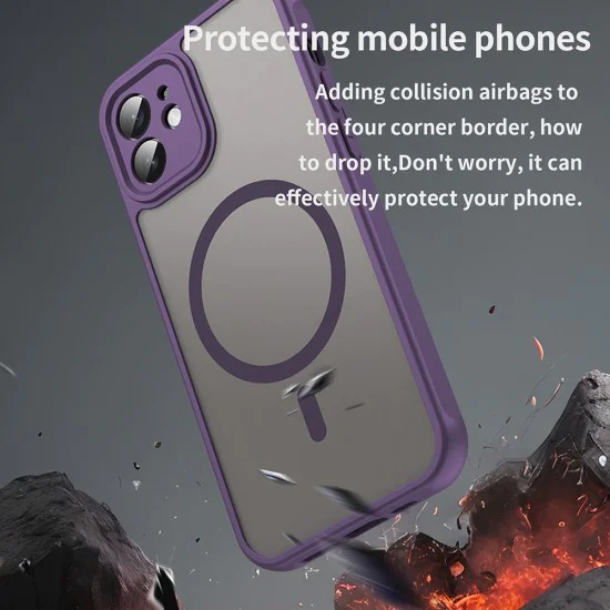 Калъф за iPhone 12 - HaloFrost II MagSafe - Лилав