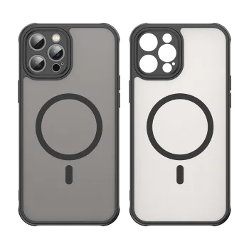 Калъф за iPhone 12 Pro - HaloFrost II MagSafe - Черен