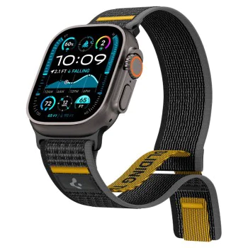Каишка за Apple Watch 6 / 7 / 8 / 9 / 10 / SE / SE 2 / Ultra / Ultra 2 (44/45/46/49mm) - Spigen - Athlex Air - Active Черен