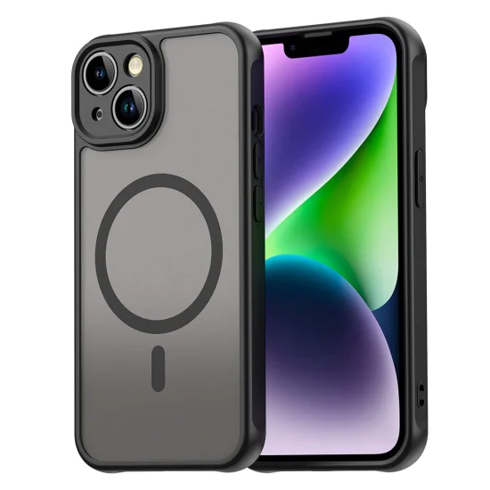 Калъф за iPhone 13 - HaloFrost II MagSafe - Черен