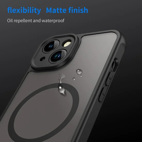 Калъф за iPhone 13 - HaloFrost II MagSafe - Черен