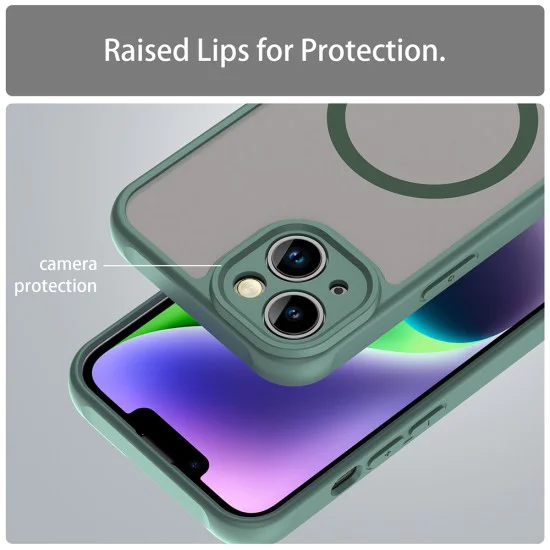 Калъф за iPhone 13 - HaloFrost II MagSafe - Зелен