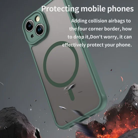 Калъф за iPhone 13 - HaloFrost II MagSafe - Зелен