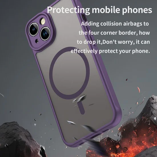 Калъф за iPhone 13 - HaloFrost II MagSafe - Лилав