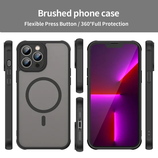 Калъф за iPhone 13 Pro - HaloFrost II MagSafe - Черен