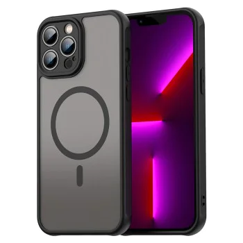 Калъф за iPhone 13 Pro Max - HaloFrost II MagSafe - Черен
