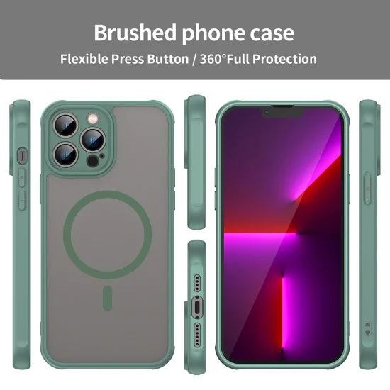 Калъф за iPhone 13 Pro Max - HaloFrost II MagSafe - Зелен
