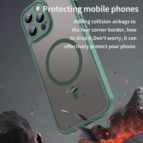 Калъф за iPhone 13 Pro Max - HaloFrost II MagSafe - Зелен