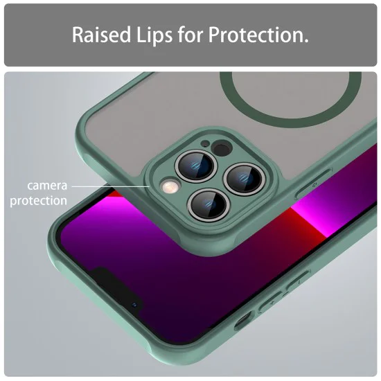 Калъф за iPhone 13 Pro Max - HaloFrost II MagSafe - Зелен