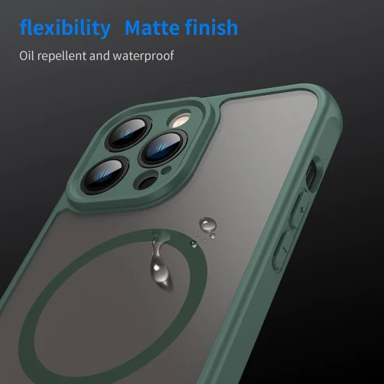 Калъф за iPhone 13 Pro Max - HaloFrost II MagSafe - Зелен