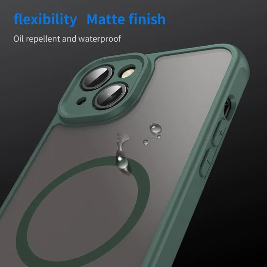 Калъф за iPhone 14 - HaloFrost II MagSafe - Зелен