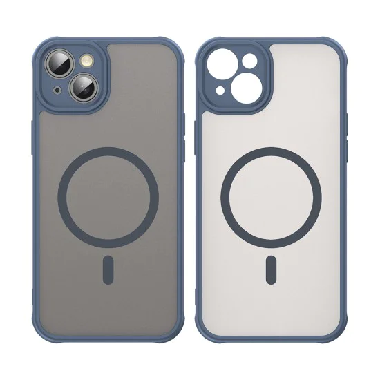 Калъф за iPhone 14 - HaloFrost II MagSafe - Тъмно Blue