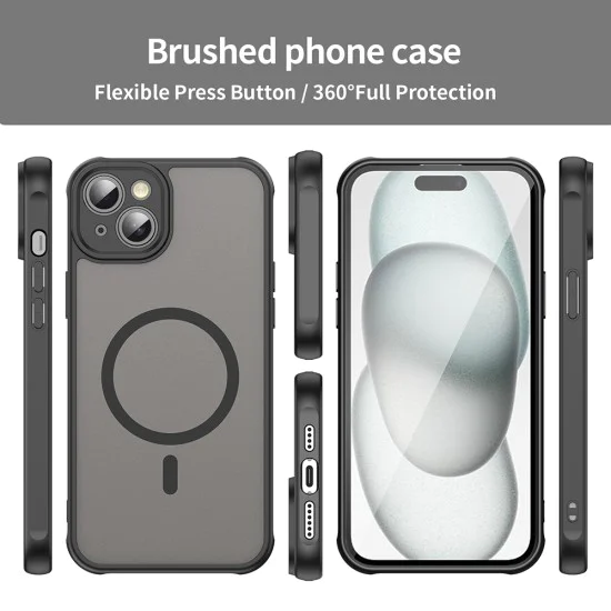 Калъф за iPhone 14 Plus - HaloFrost II MagSafe - Черен