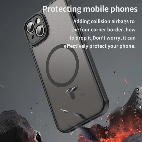 Калъф за iPhone 14 Plus - HaloFrost II MagSafe - Черен