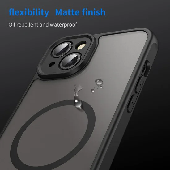 Калъф за iPhone 14 Plus - HaloFrost II MagSafe - Черен