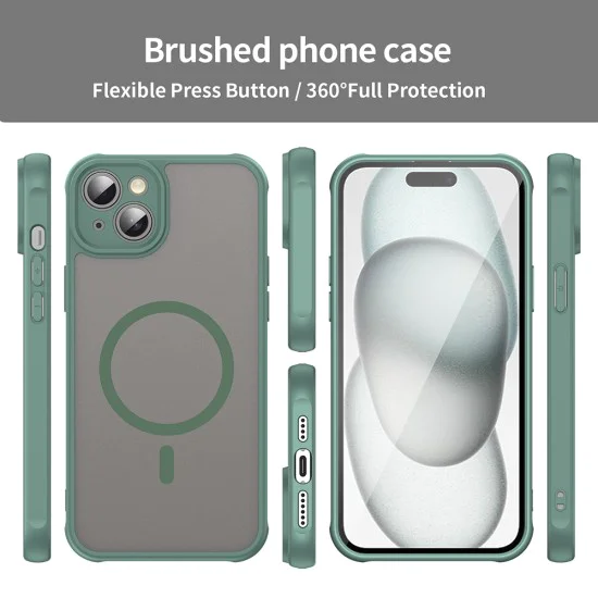 Калъф за iPhone 14 Plus - HaloFrost II MagSafe - Зелен